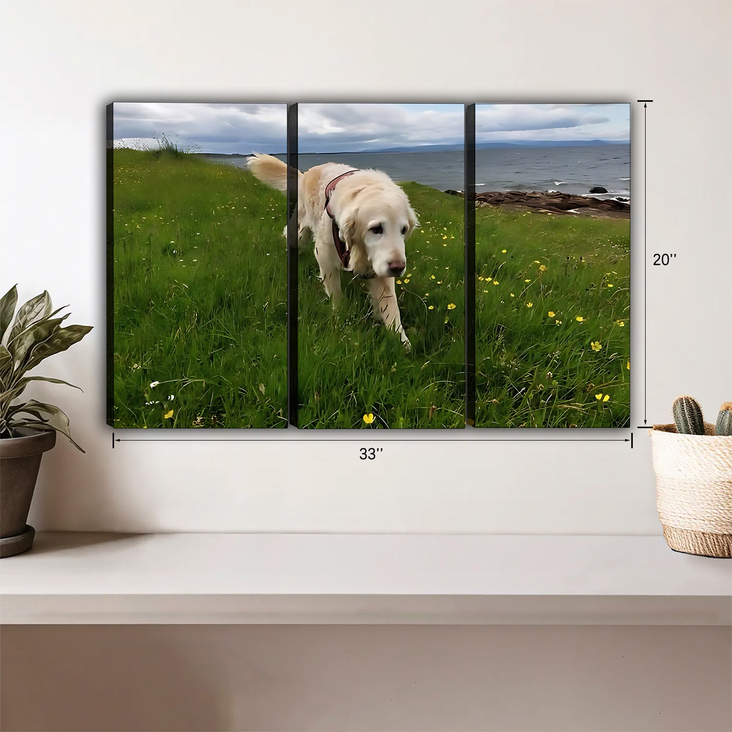 Funny Dog Art - Canvas Wall Art - Abstract Funny Living Room Decor| Liberty Signs #HZ030