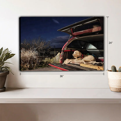 Funny Dog Art - Canvas Wall Art - Abstract Funny Living Room Decor| Liberty Signs #HZ031