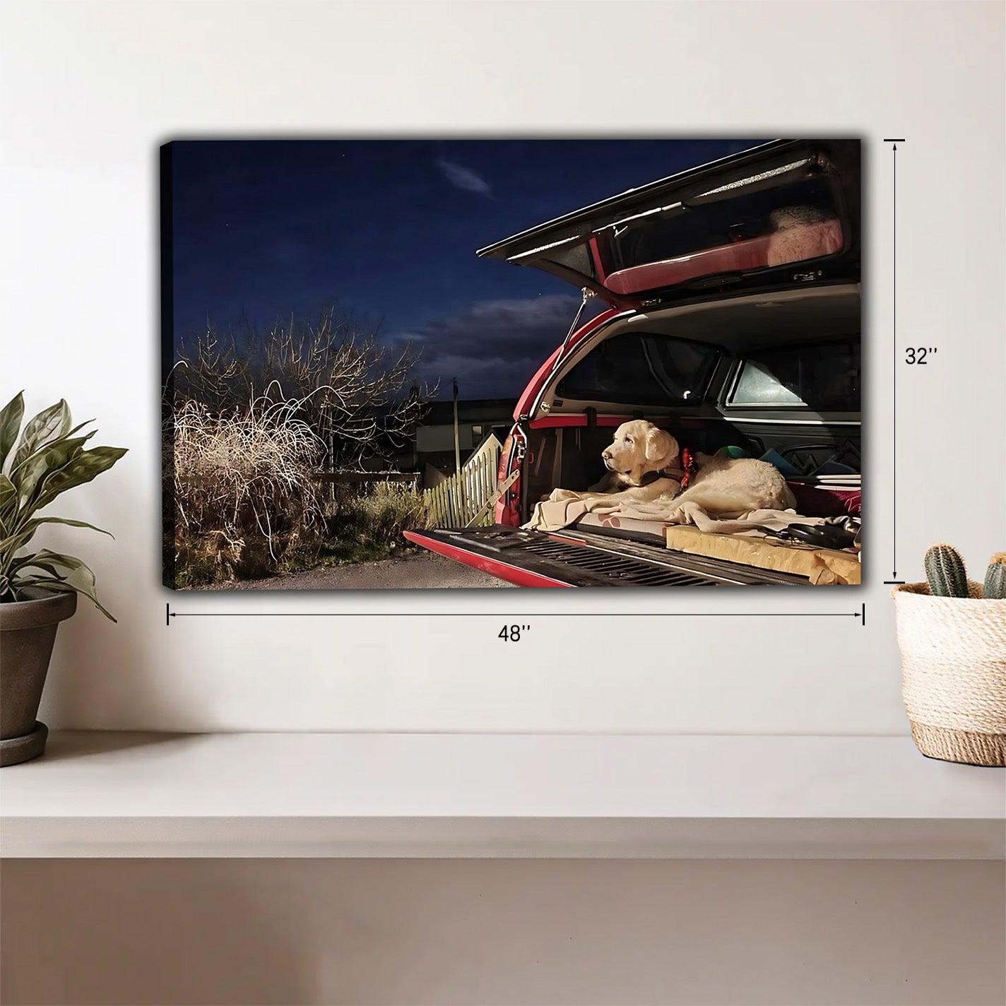 Funny Dog Art - Canvas Wall Art - Abstract Funny Living Room Decor| Liberty Signs #HZ031