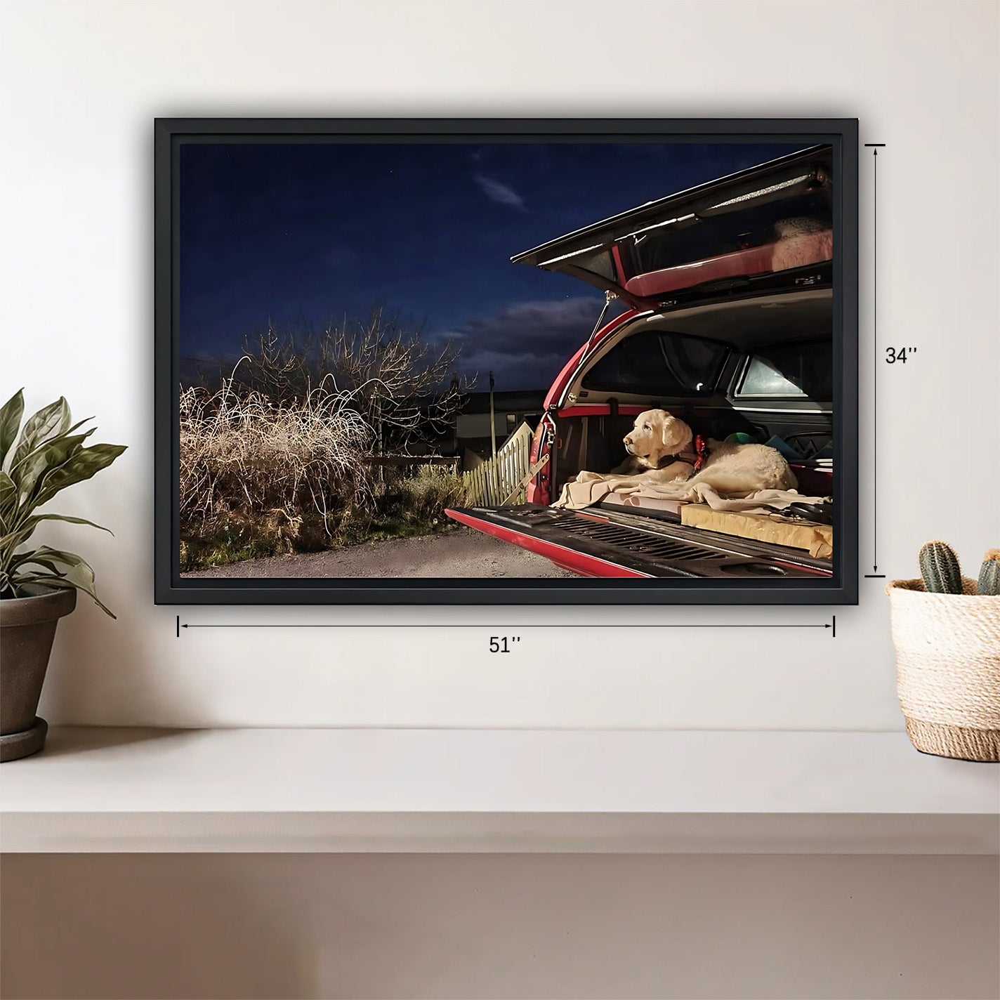 Funny Dog Art - Canvas Wall Art - Abstract Funny Living Room Decor| Liberty Signs #HZ031