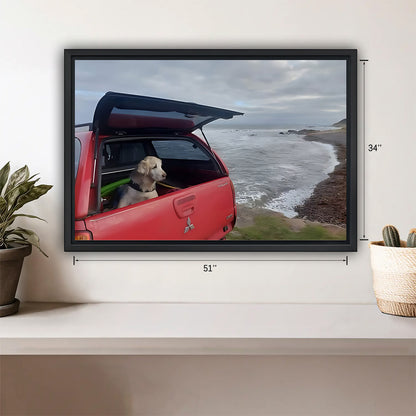 Funny Dog Art - Canvas Wall Art - Abstract Funny Living Room Decor| Liberty Signs #HZ033