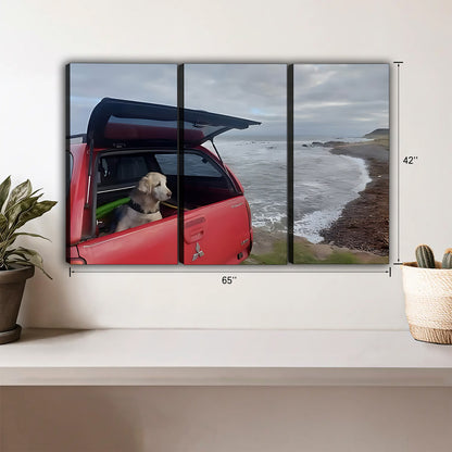 Funny Dog Art - Canvas Wall Art - Abstract Funny Living Room Decor| Liberty Signs #HZ033