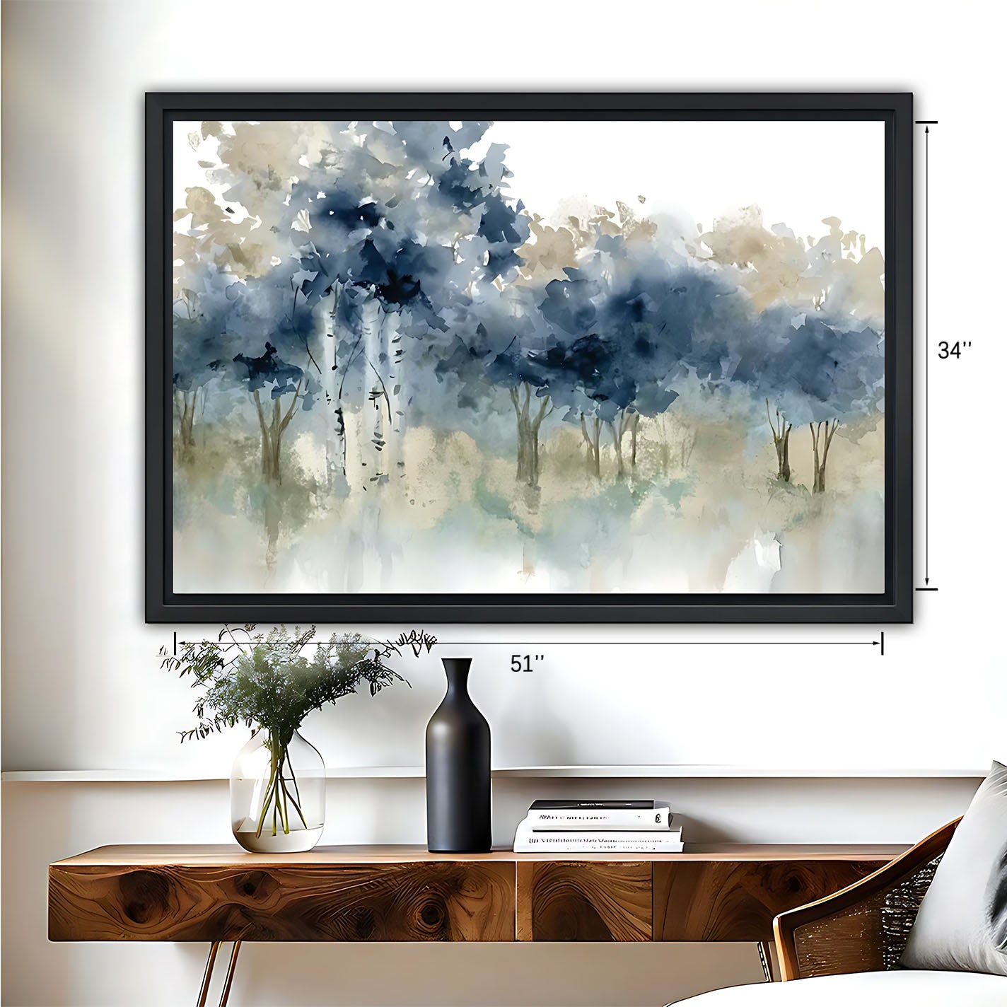 Ink Landscape Art - Canvas Wall Art - Landscape Design Living Room Decor|Liberty Signs #HZ039