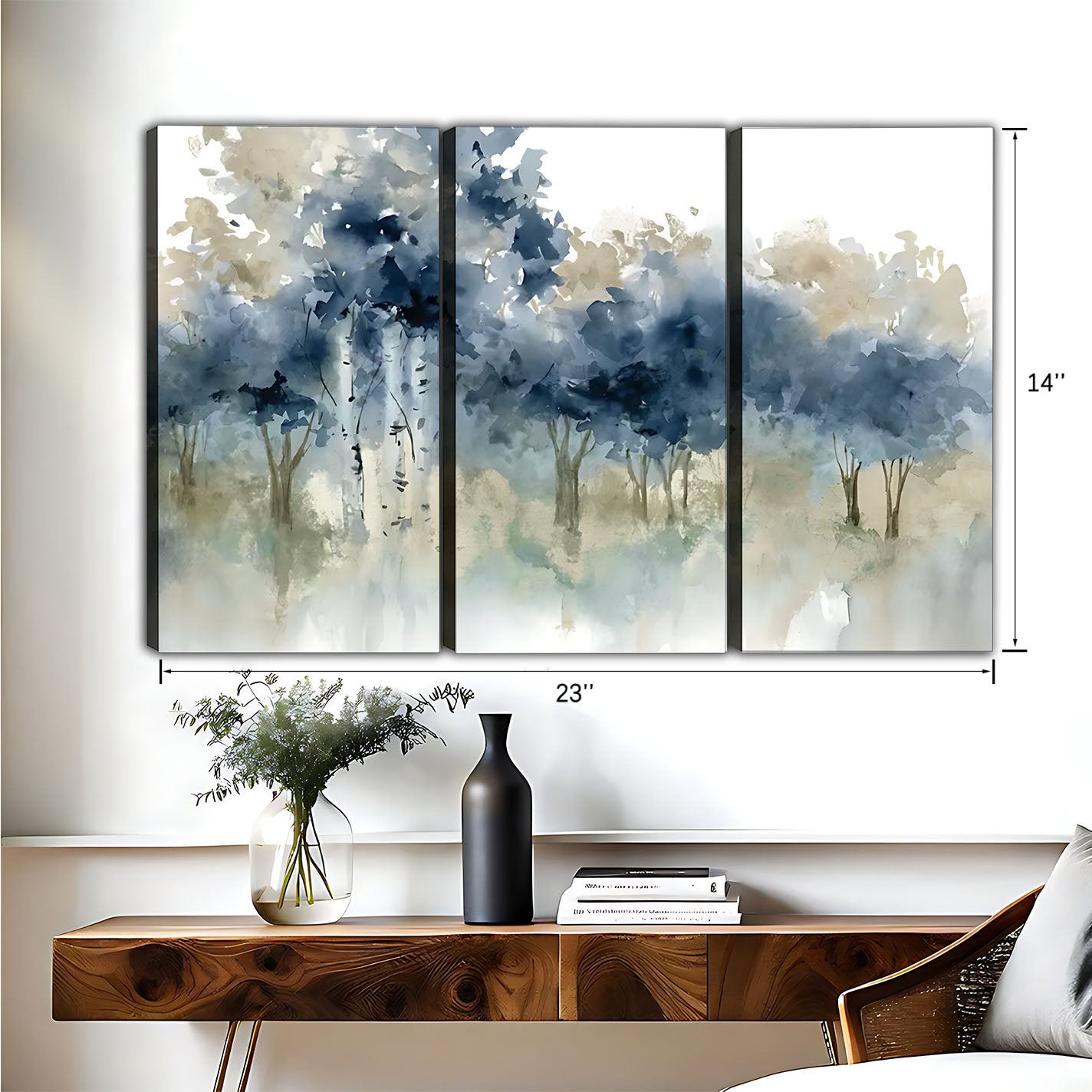 Ink Landscape Art - Canvas Wall Art - Landscape Design Living Room Decor|Liberty Signs #HZ039