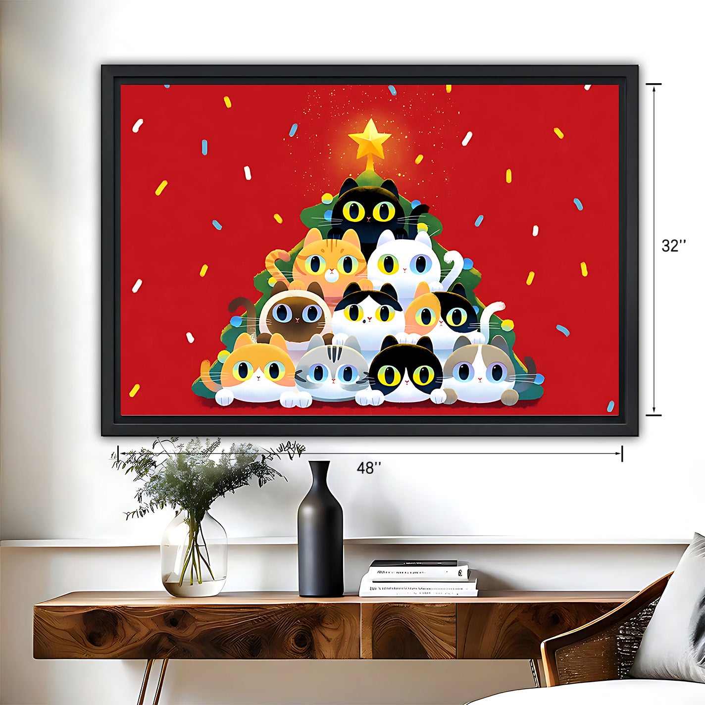 Christmas Wall Art – Festive Canvas Decor for Holiday Homes | Liberty Signs #HZ043