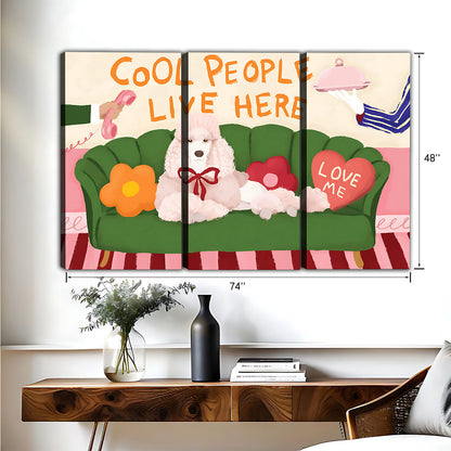 Funny Dog Art - Canvas Wall Art - Abstract Funny Living Room Decor| Liberty Signs #HZ047