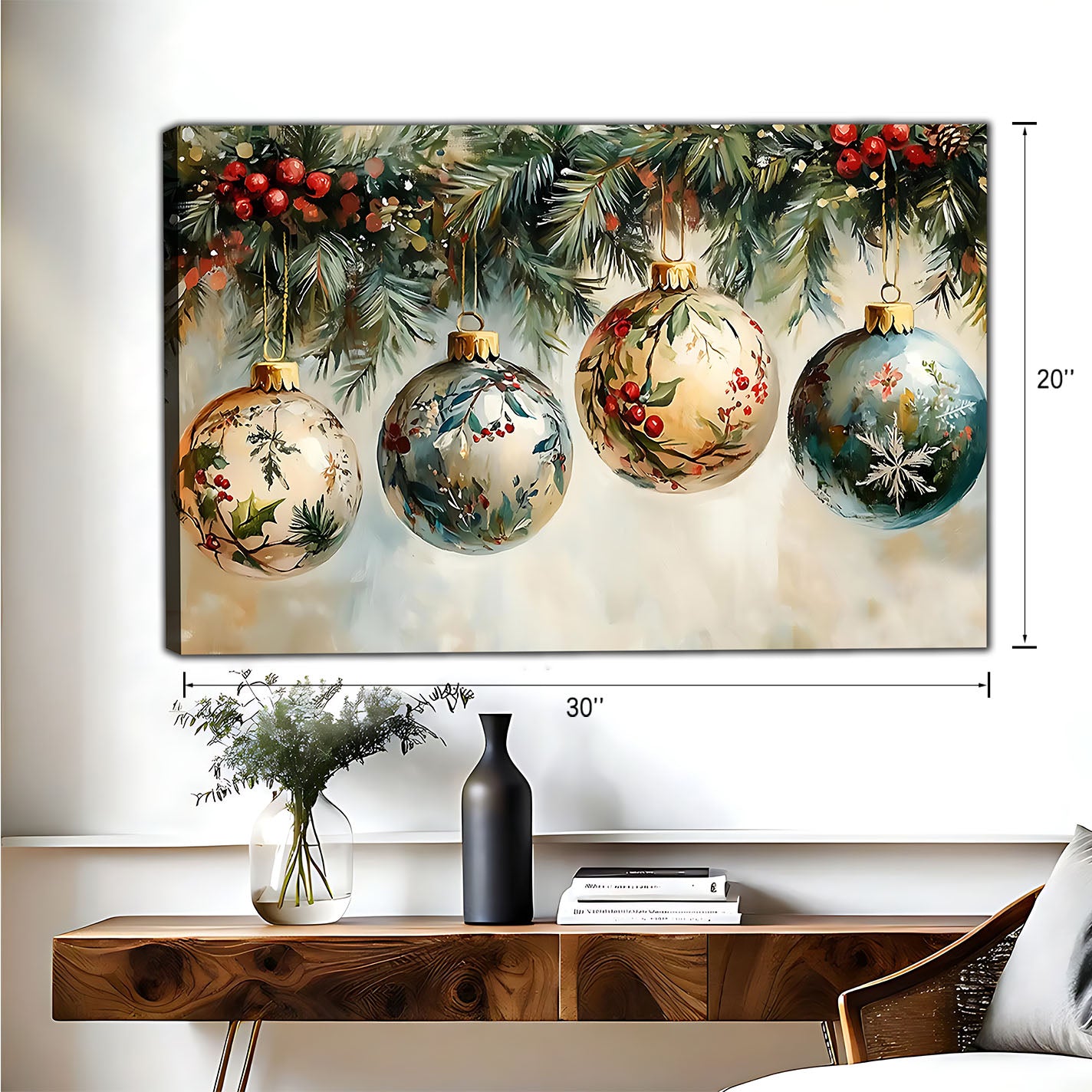 Christmas Wall Art – Festive Canvas Decor for Holiday Homes | Liberty Signs #HZ048