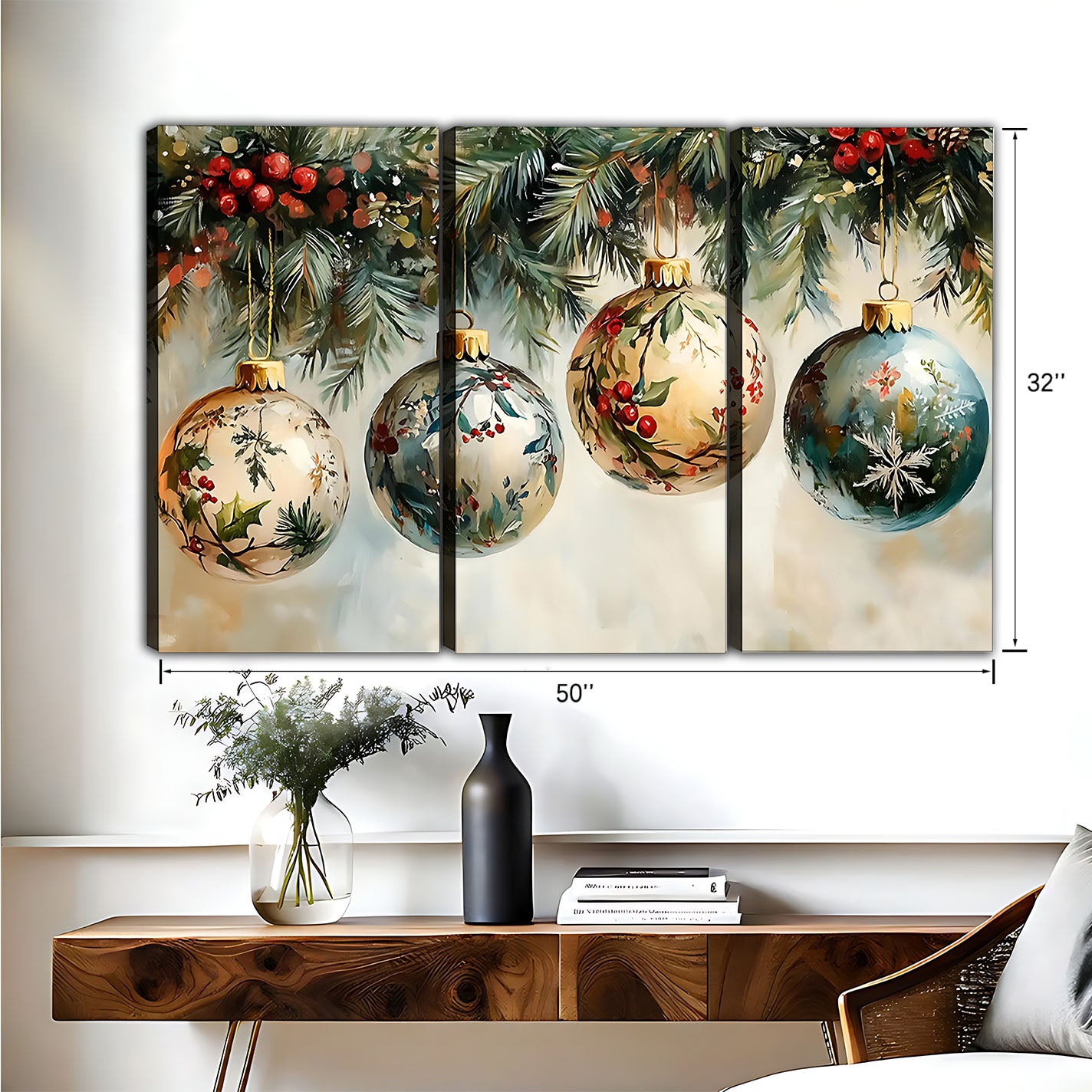 Christmas Wall Art – Festive Canvas Decor for Holiday Homes | Liberty Signs #HZ048