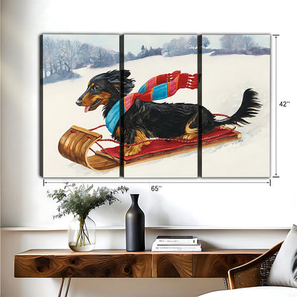 Funny Dog Art - Canvas Wall Art - Abstract Funny Living Room Decor| Liberty Signs #HZ057