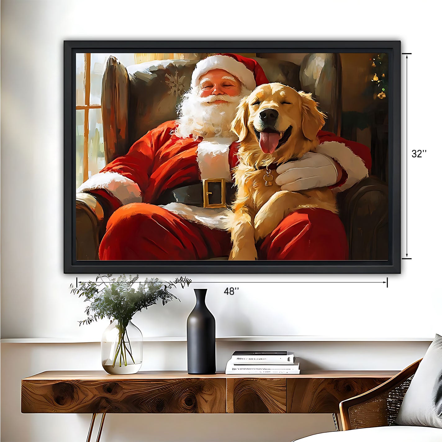 Funny Dog Art - Canvas Wall Art - Abstract Funny Living Room Decor| Liberty Signs #HZ062