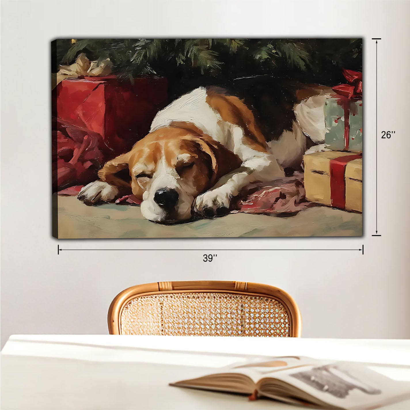 Funny Dog Art - Canvas Wall Art - Abstract Funny Living Room Decor| Liberty Signs #HZ067
