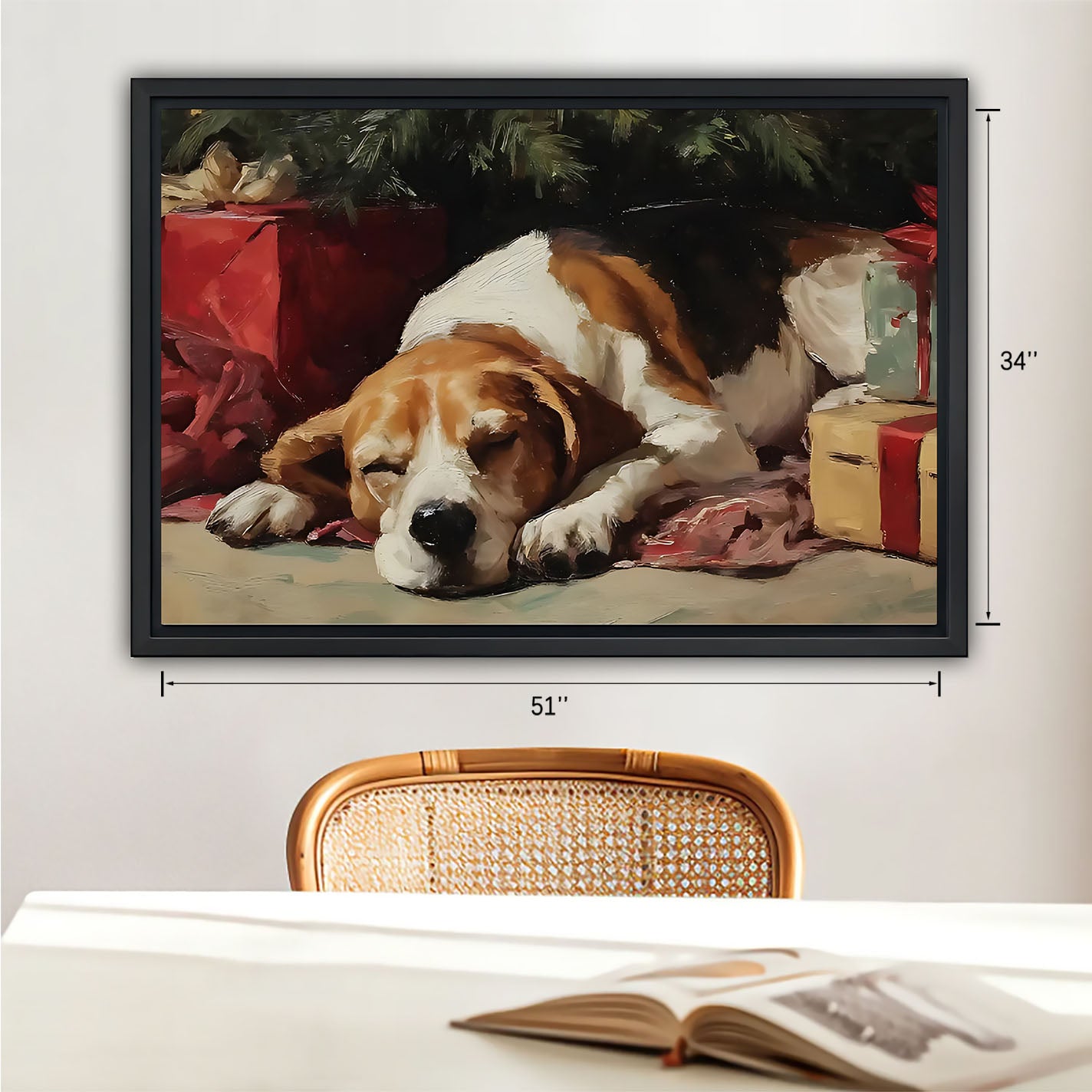 Funny Dog Art - Canvas Wall Art - Abstract Funny Living Room Decor| Liberty Signs #HZ067