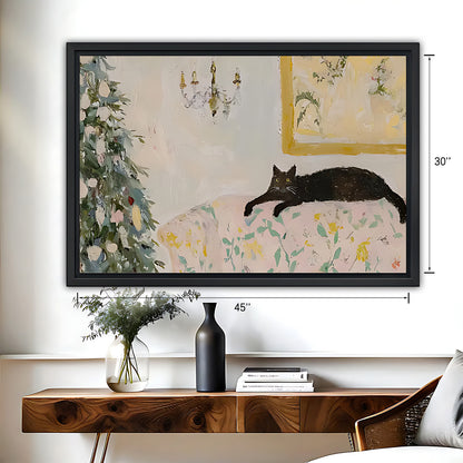Funny Cat Art - Canvas Wall Art - Abstract Funny Living Room Decor| Liberty Signs #HZ073