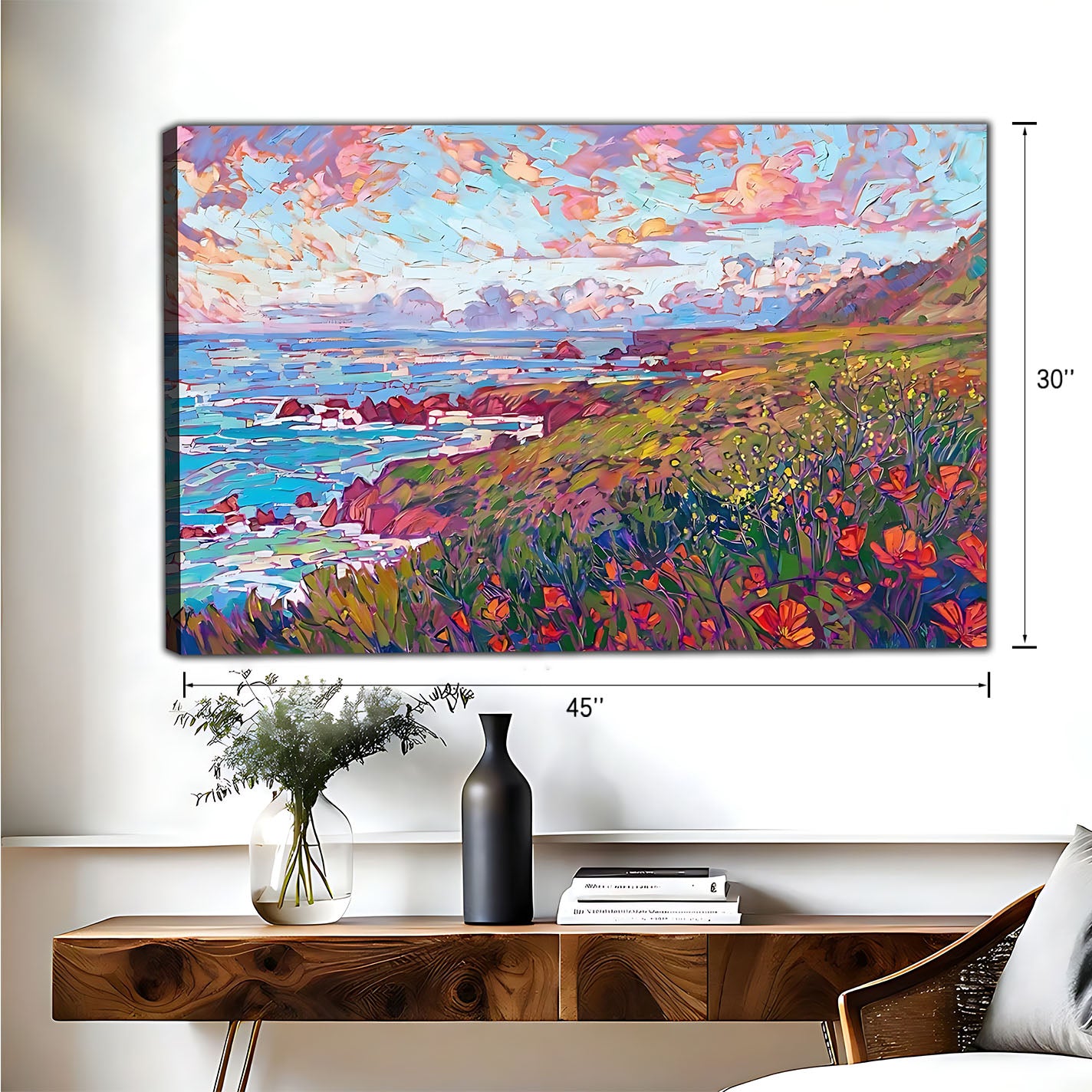 Neutral Abstract Framed Wall Art - Minimalist Line Art for Office or Studio Liberty Signs#HZ078