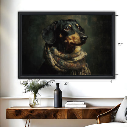 Funny Dog Art - Canvas Wall Art - Abstract Funny Living Room Decor| Liberty Signs #HZ080