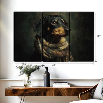 Funny Dog Art - Canvas Wall Art - Abstract Funny Living Room Decor| Liberty Signs #HZ080