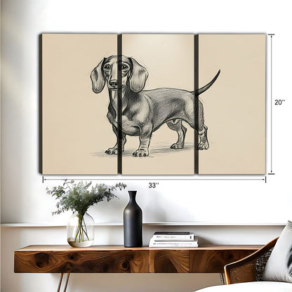 Funny Dog Art - Canvas Wall Art - Abstract Funny Living Room Decor| Liberty Signs #HZ087