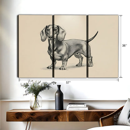Funny Dog Art - Canvas Wall Art - Abstract Funny Living Room Decor| Liberty Signs #HZ087