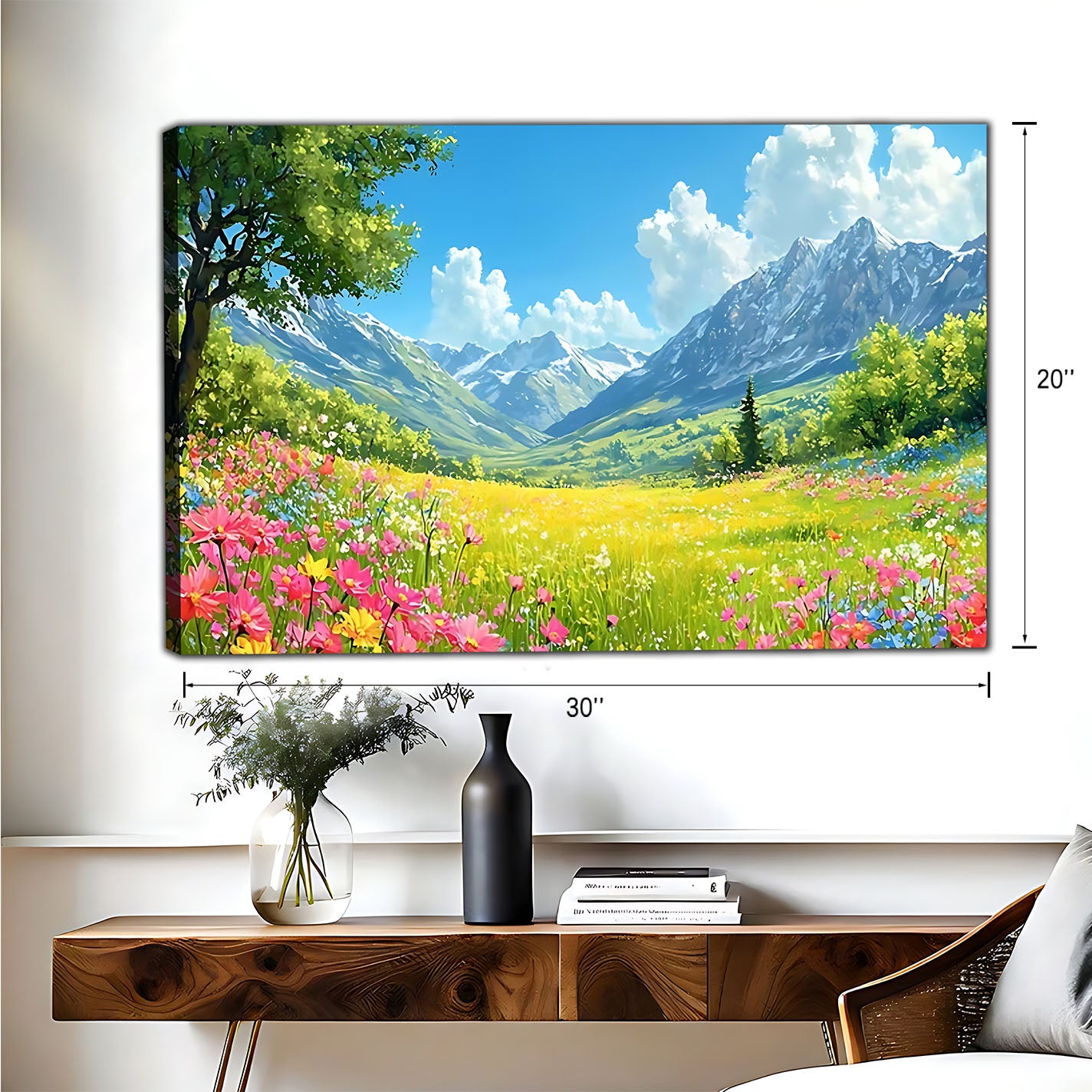 Neutral Abstract Framed Wall Art – Minimalist Line Art for Office or Studio | Liberty Signs #HZ090