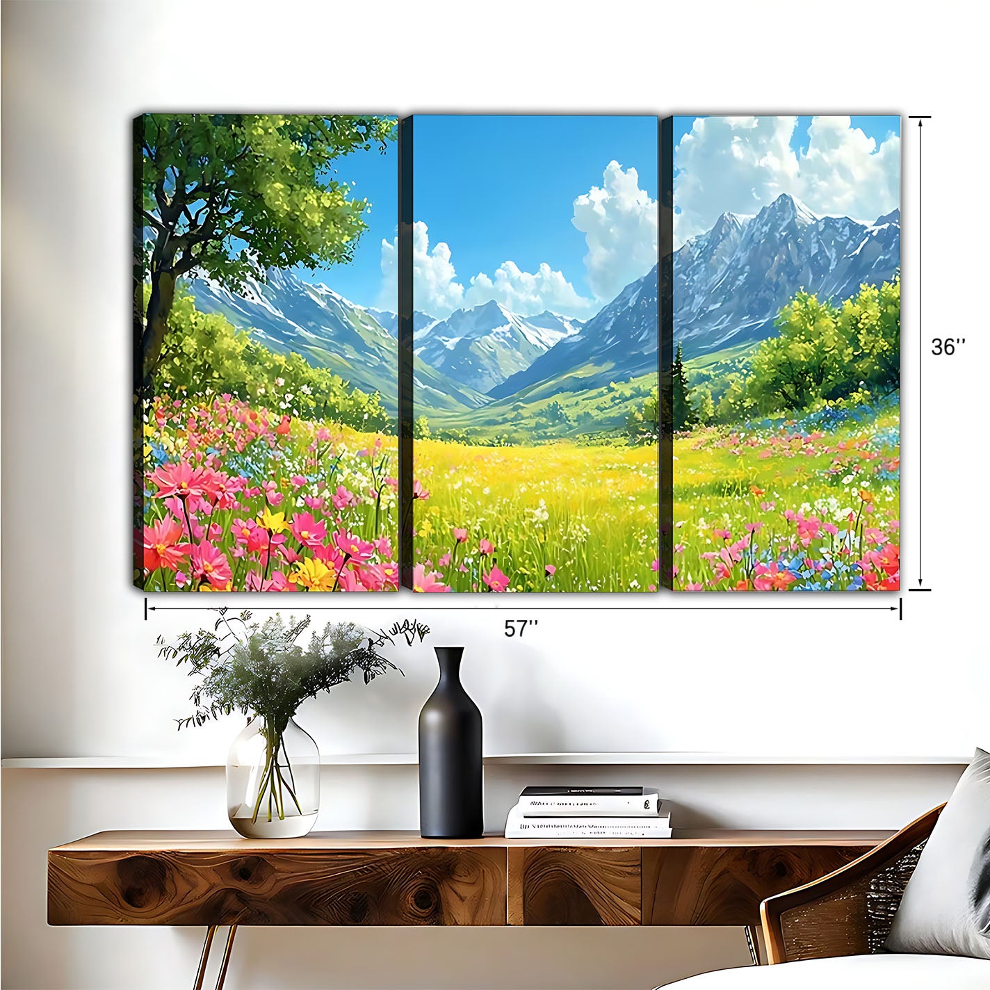 Neutral Abstract Framed Wall Art – Minimalist Line Art for Office or Studio | Liberty Signs #HZ090