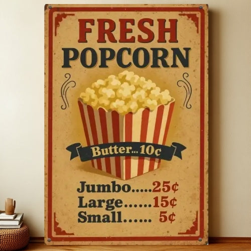 8x12 Kitchen Metal Sign – Coffee & Recipe Tin Wall Decor for Homes | Liberty Signs #8012