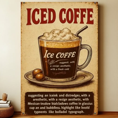 8x12 Kitchen Metal Sign – Coffee & Recipe Tin Wall Decor for Homes | Liberty Signs #8013