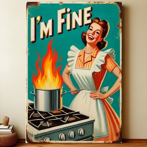 8x12 Kitchen Metal Sign – Coffee & Recipe Tin Wall Decor for Homes | Liberty Signs #8015