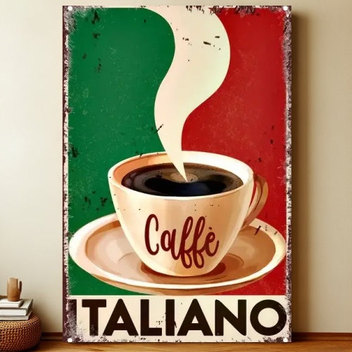 8x12 Kitchen Metal Sign – Coffee & Recipe Tin Wall Decor for Homes | Liberty Signs #8019