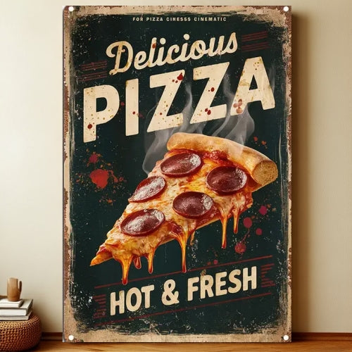 8x12 Kitchen Metal Sign – Coffee & Recipe Tin Wall Decor for Homes | Liberty Signs #8022