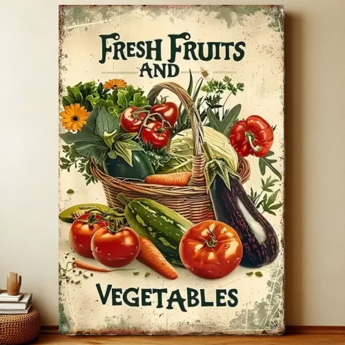 8x12 Kitchen Metal Sign – Coffee & Recipe Tin Wall Decor for Homes | Liberty Signs #8037