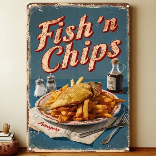 8x12 Kitchen Metal Sign – Coffee & Recipe Tin Wall Decor for Homes | Liberty Signs #8042