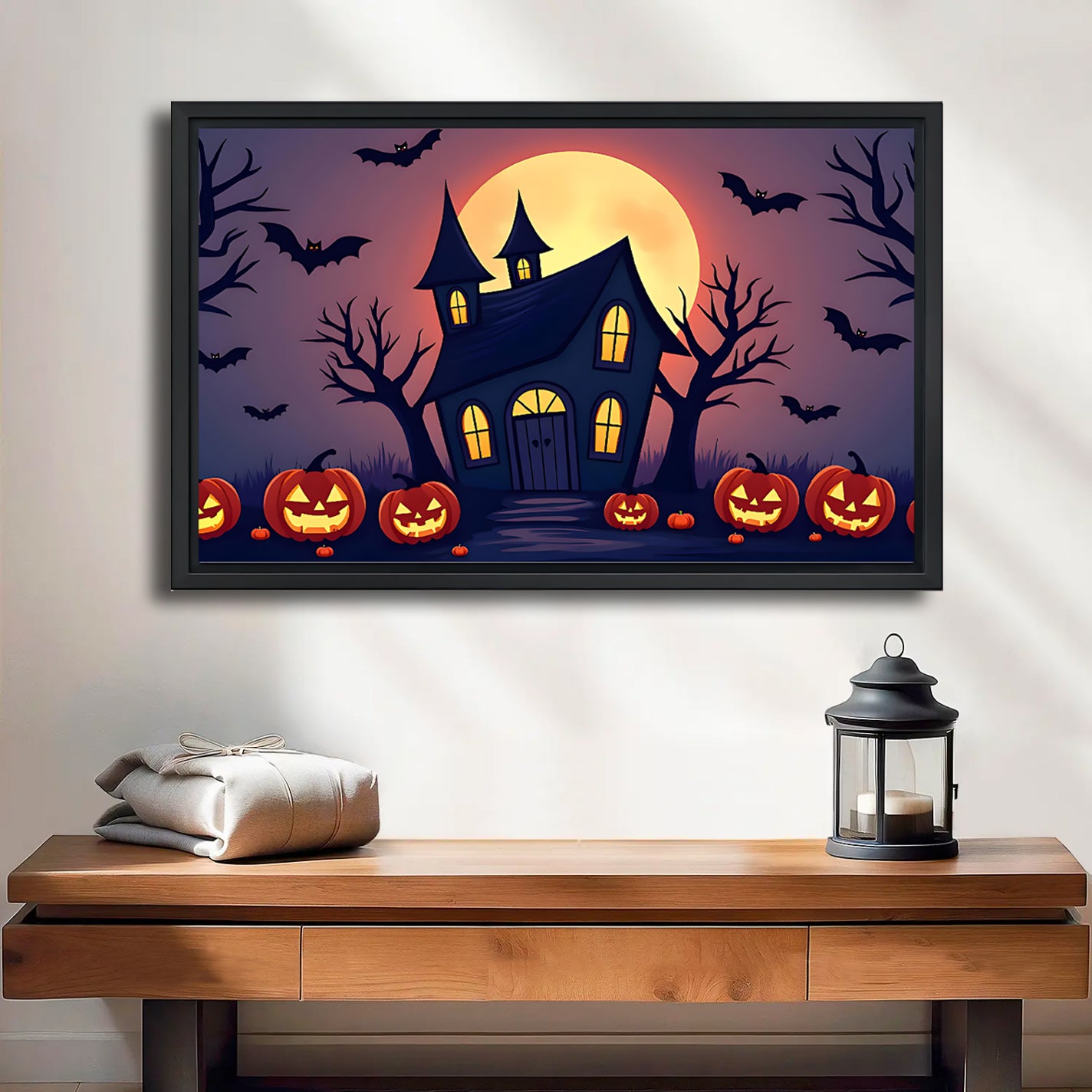 Halloween Collection - Canvas Wall Art - Holiday Living Room Decor | Liberty Sign #HZ001