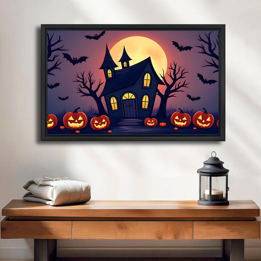 Halloween Collection - Canvas Wall Art - Holiday Living Room Decor | Liberty Sign #HZ001
