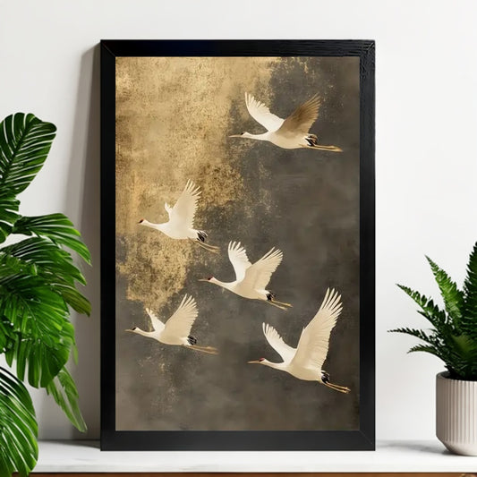 12x18 Neutral Abstract Framed Wall Art – Minimalist Line Art for Office or Studio | Liberty Signs #M3024