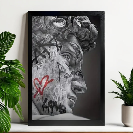 12x18 Neutral Abstract Framed Wall Art – Minimalist Line Art for Office or Studio | Liberty Signs#M3134