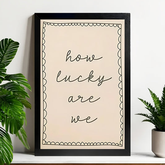 Neutral Abstract Framed Wall Art – Minimalist Line Art for Office or Studio | Liberty Signs#M3293