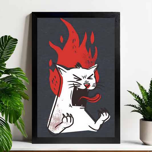 Neutral Abstract Framed Wall Art – Minimalist Line Art for Office or Studio | Liberty Signs#M3530