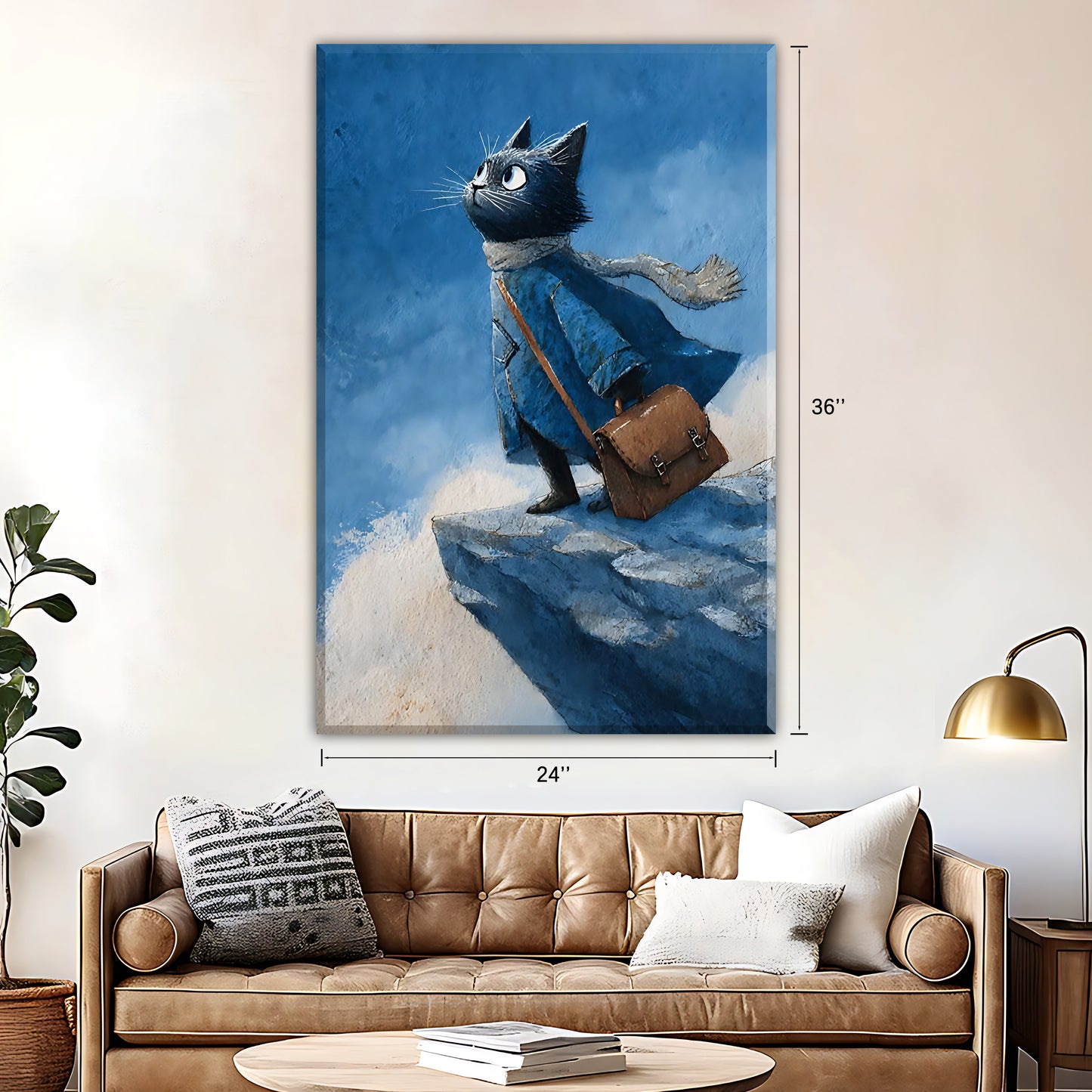 Neutral Abstract Framed Wall Art – Minimalist Line Art for Office or Studio | Liberty Signs#M3562