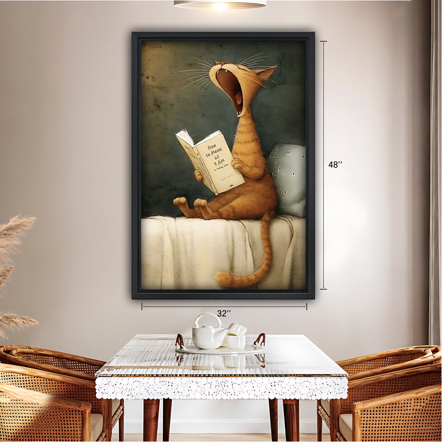 Neutral Abstract Framed Wall Art – Minimalist Line Art for Office or Studio | Liberty Signs#M3564