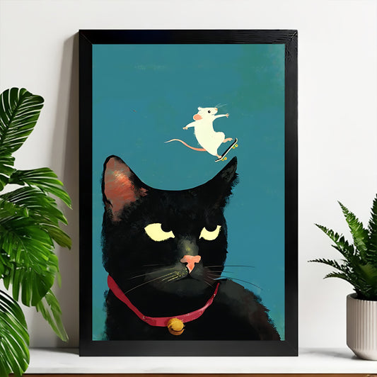 Neutral Abstract Framed Wall Art – Minimalist Line Art for Office or Studio | Liberty Signs#M3568