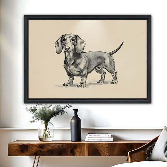 Funny Dog Art - Canvas Wall Art - Abstract Funny Living Room Decor| Liberty Signs #HZ087