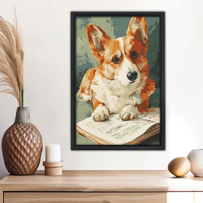 Funny Dog Art - Canvas Wall Art - Abstract Funny Living Room Decor| Liberty Signs #SZ119