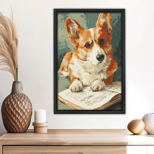 Funny Dog Art - Canvas Wall Art - Abstract Funny Living Room Decor| Liberty Signs #SZ119