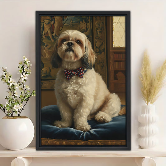 Funny Dog Art - Canvas Wall Art - Abstract Funny Living Room Decor| Liberty Signs #SZ262