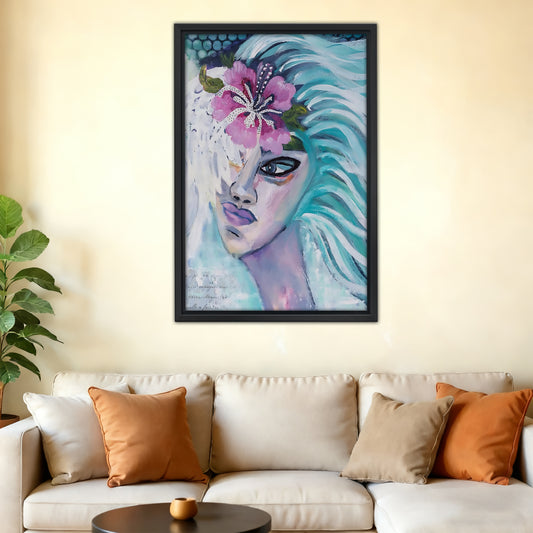 Neutral Abstract Framed Wall Art - Minimalist Line Art for Office or Studio Liberty Signs#SZ067