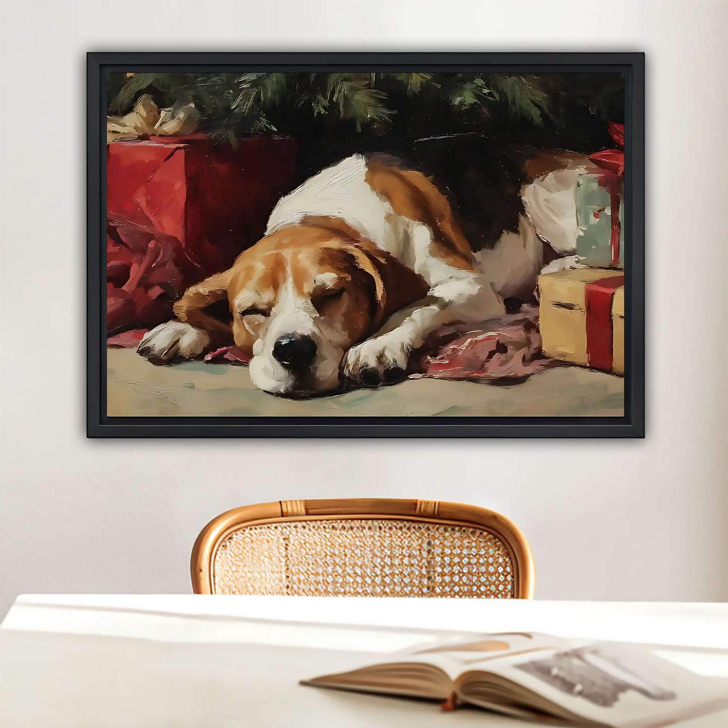 Funny Dog Art - Canvas Wall Art - Abstract Funny Living Room Decor| Liberty Signs #HZ067