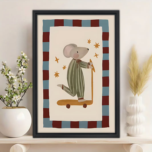 Neutral Abstract Framed Wall Art – Minimalist Line Art for Office or Studio | Liberty Signs #SZ259