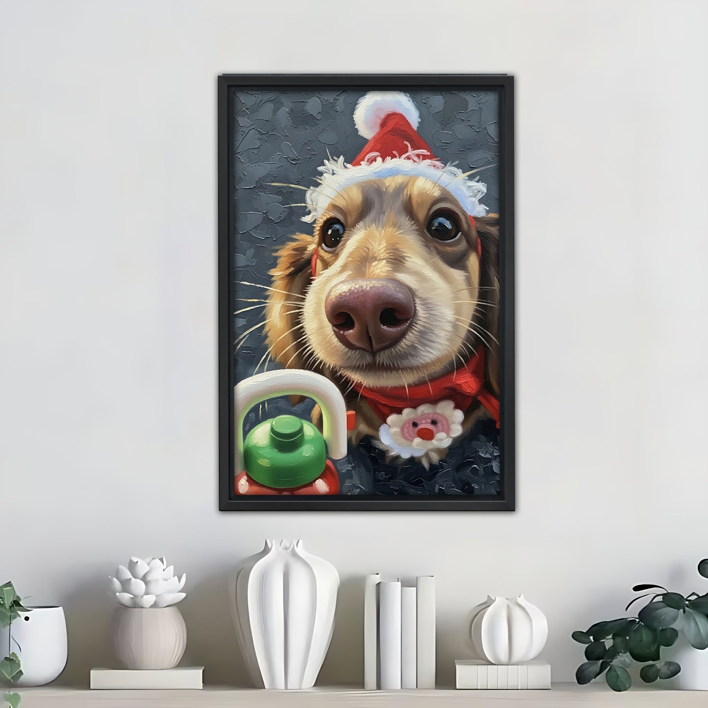 Funny Dog Art - Canvas Wall Art - Abstract Funny Living Room Decor| Liberty Signs #SZ282