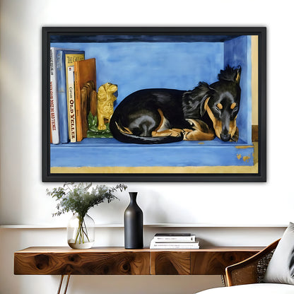 Funny Dog Art - Canvas Wall Art - Abstract Funny Living Room Decor| Liberty Signs #HZ056