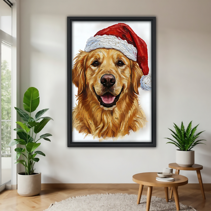 Funny Dog Art - Canvas Wall Art - Abstract Funny Living Room Decor| Liberty Signs #SZ156